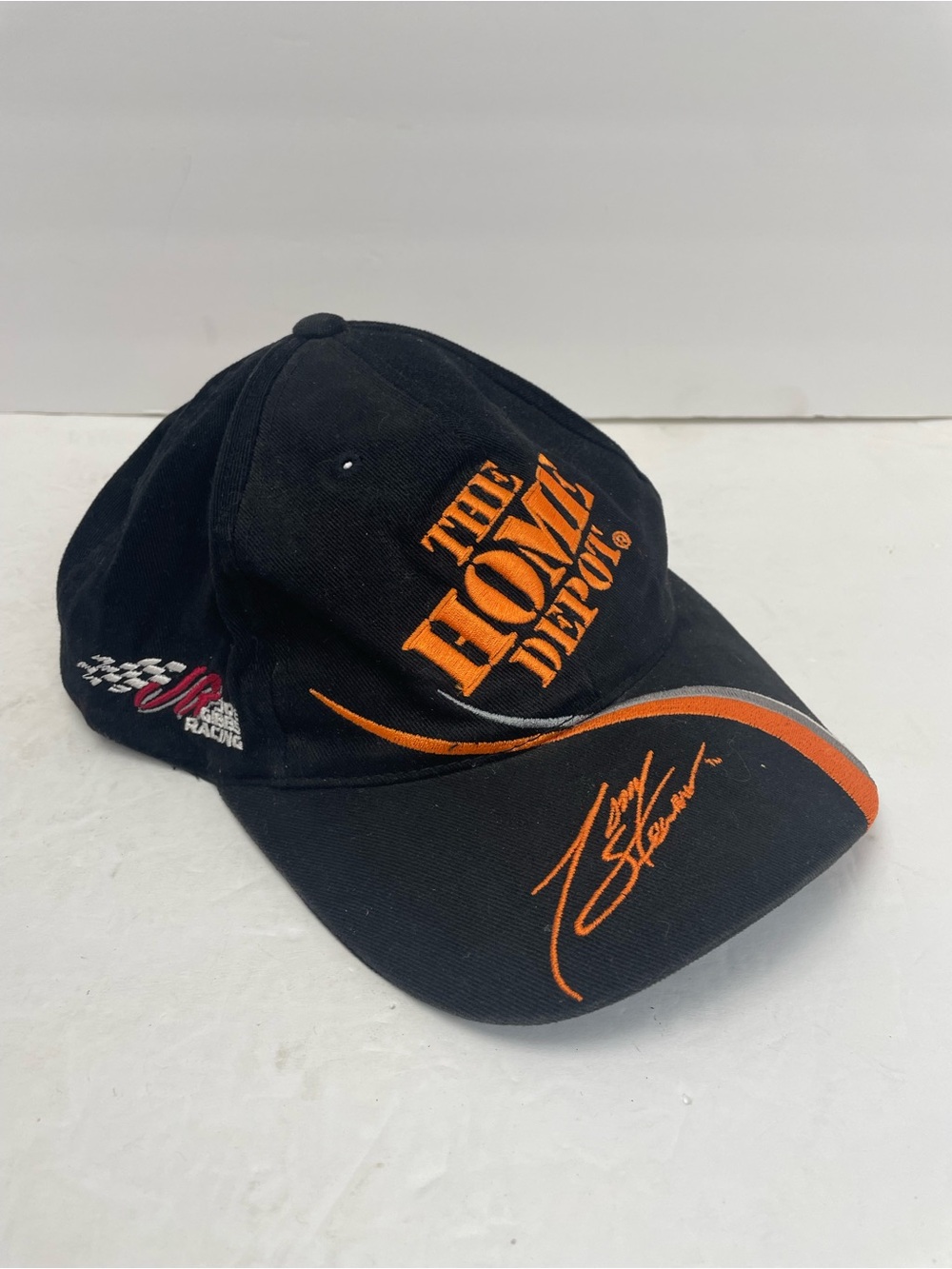 Vintage 90's Tony Stewart Home Depot Nascar Racing Black Snapback Hat Cap